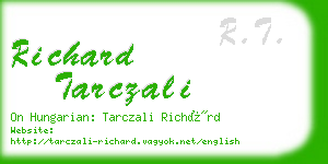 richard tarczali business card